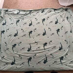 Kyte baby shark and whales toddler blanket